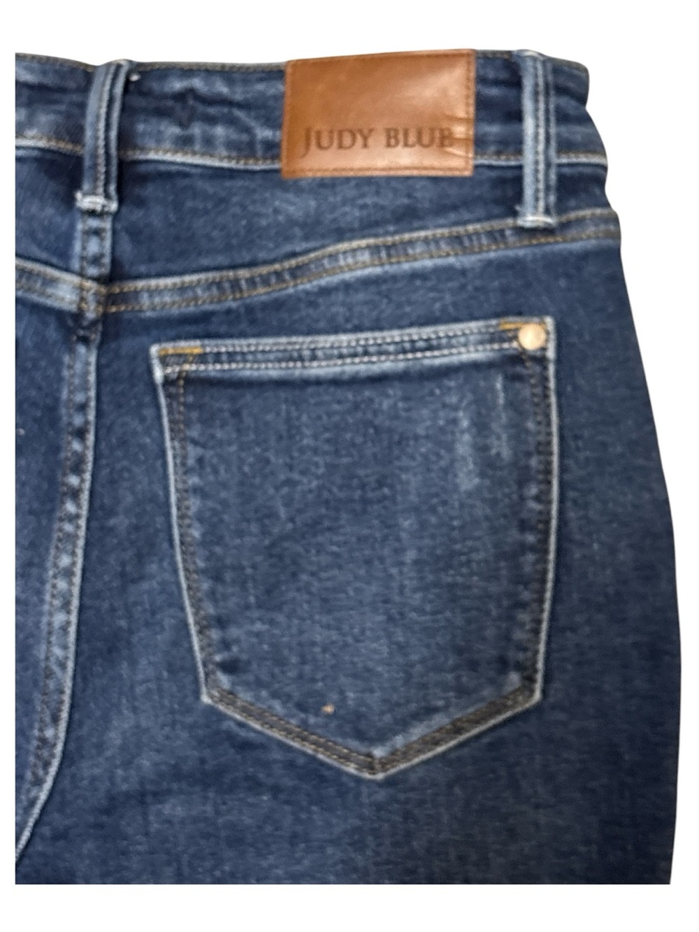 Judy Blue High-Rise Kick Flare Crop Dark Wash Jeans 3/27 - Picture 8 of 13